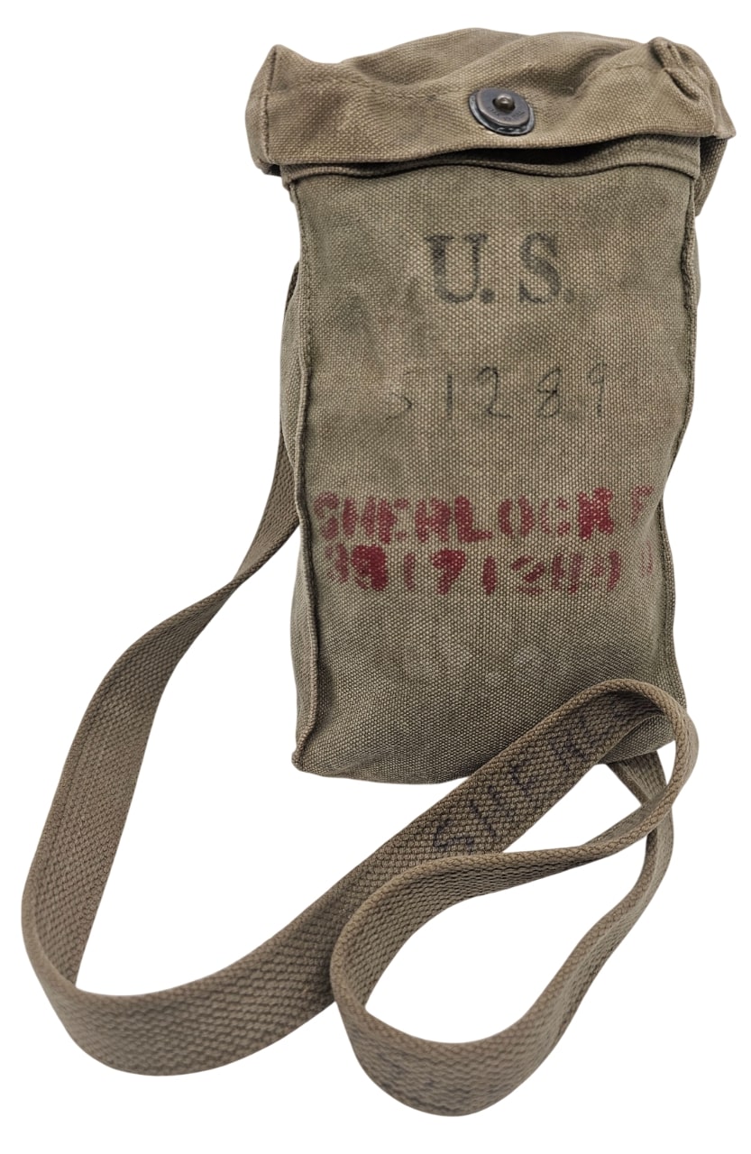 militaria : Porte-chargeurs 30 coups Thompson M1 US WW2 nominatif/matriculé