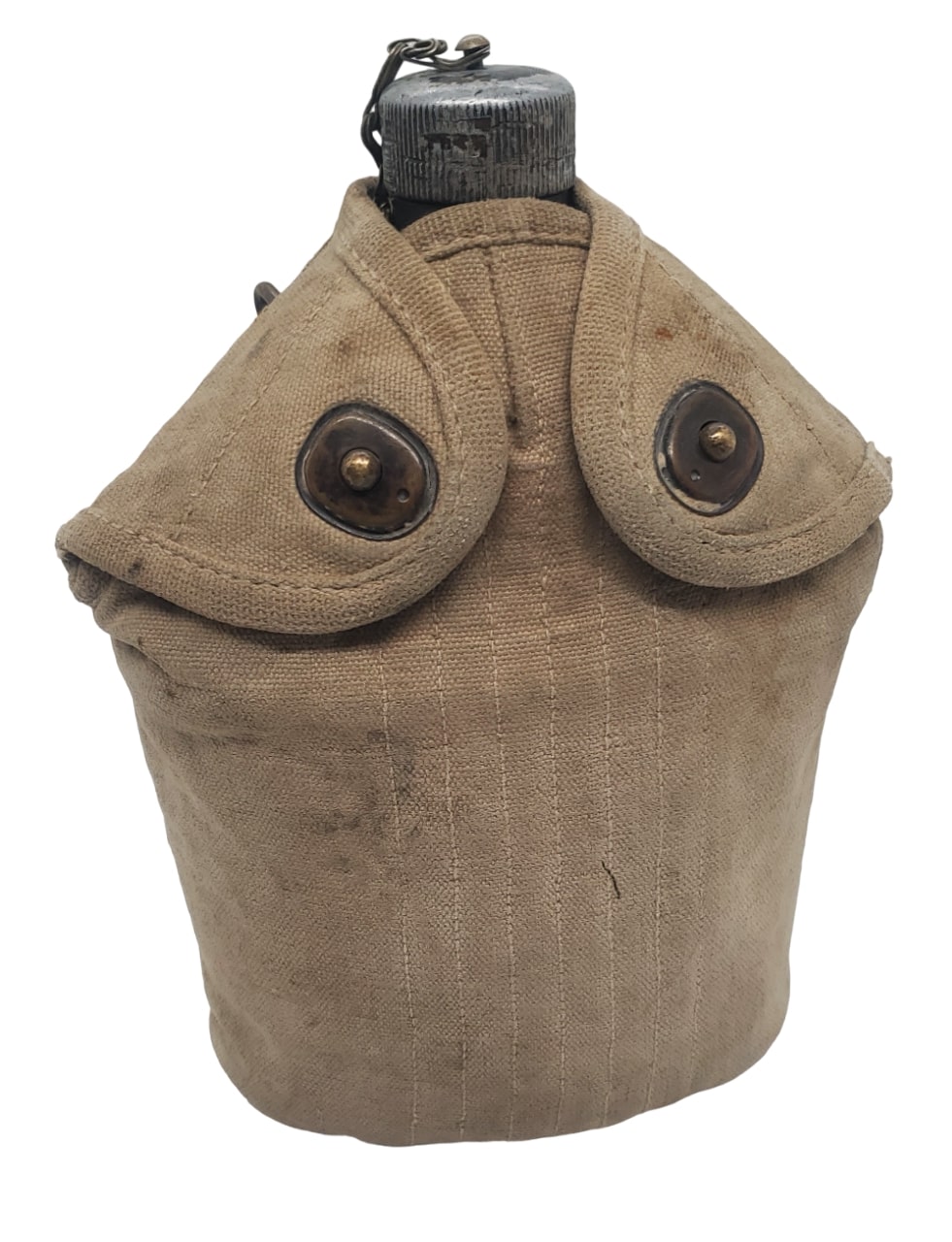 militaria : Bidon modèle 1910 US WW1 complet camouflé