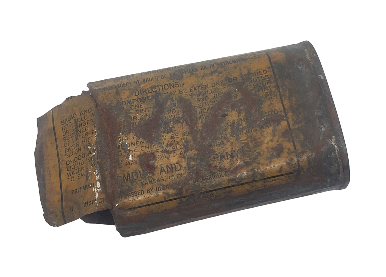 militaria : RARE - Boite ration urgence US WW1