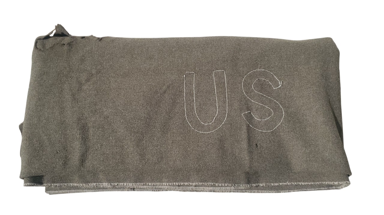 militaria : Couverture laine US WW1