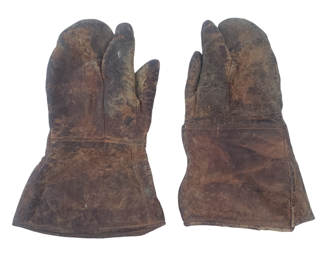 militaria : Paire gants travail/conducteur US WW1