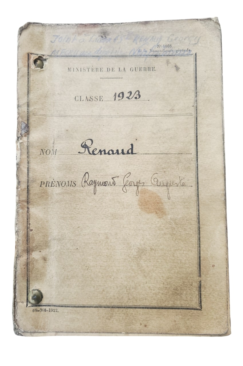 militaria : Livret militaire FR40 Vosges/Meuse