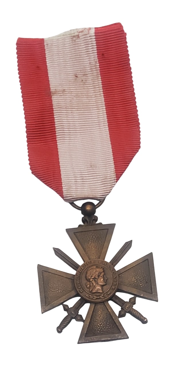 militaria : Médaille croix de guerre TOE FR WW2