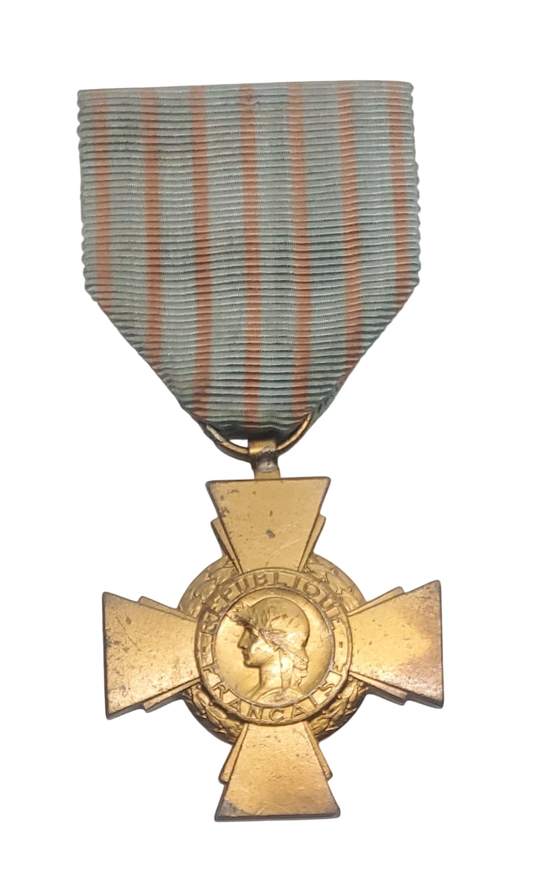 militaria : Médaille croix du combattant FR WW1 - WW2