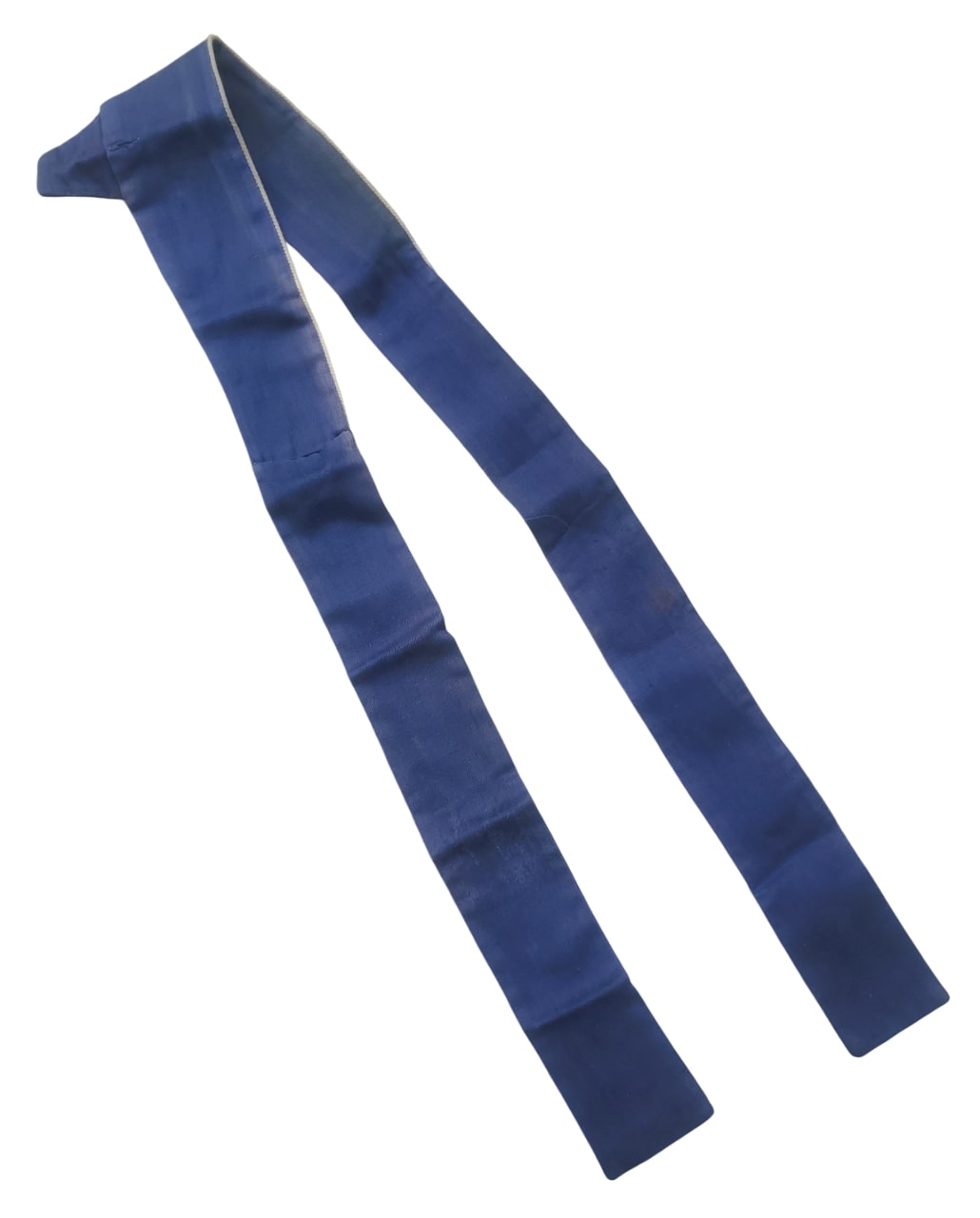 militaria : Cravate gris fer bleuté officier FR WW1