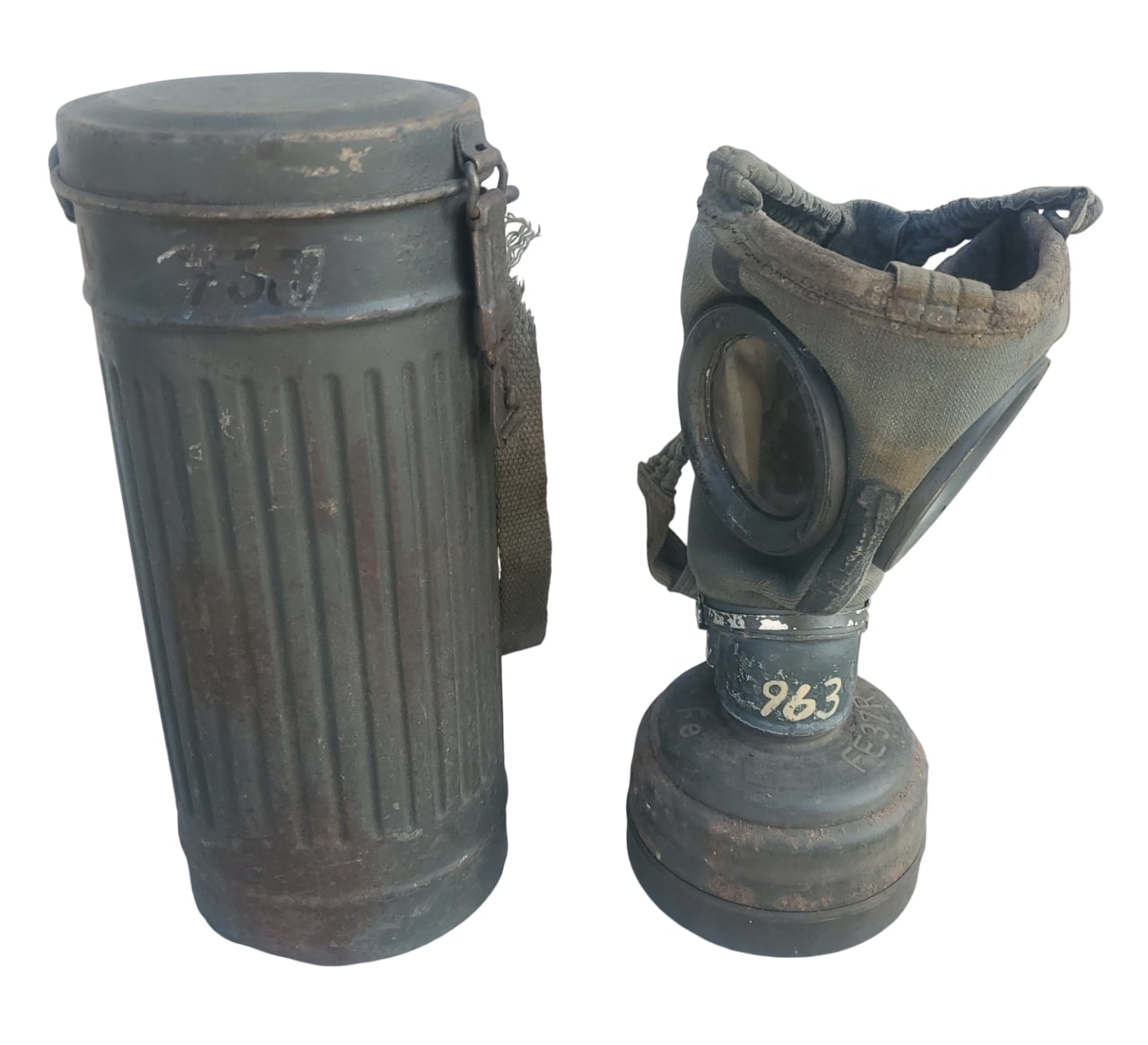 militaria : Masque à gaz ALL WW2