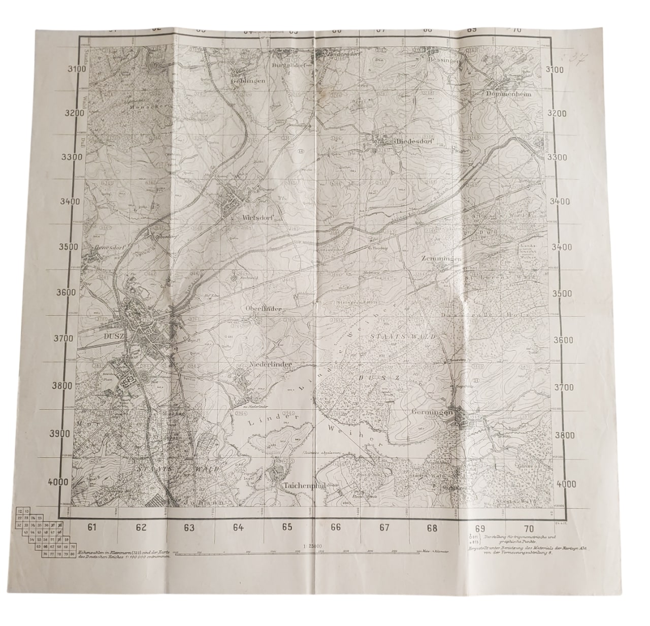 militaria : Carte secteur 