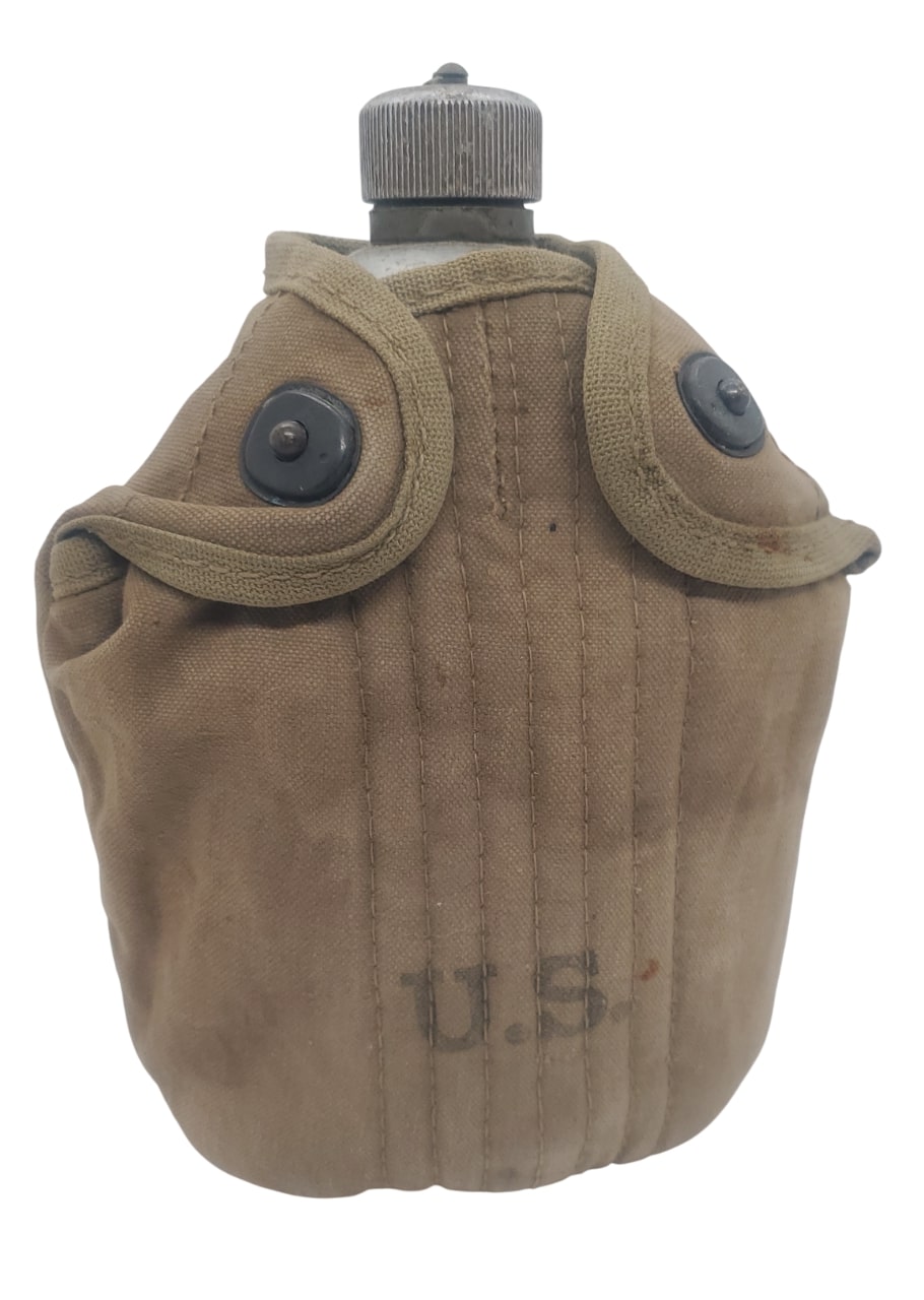 militaria : Bidon modèle 1910 US WW2 complet