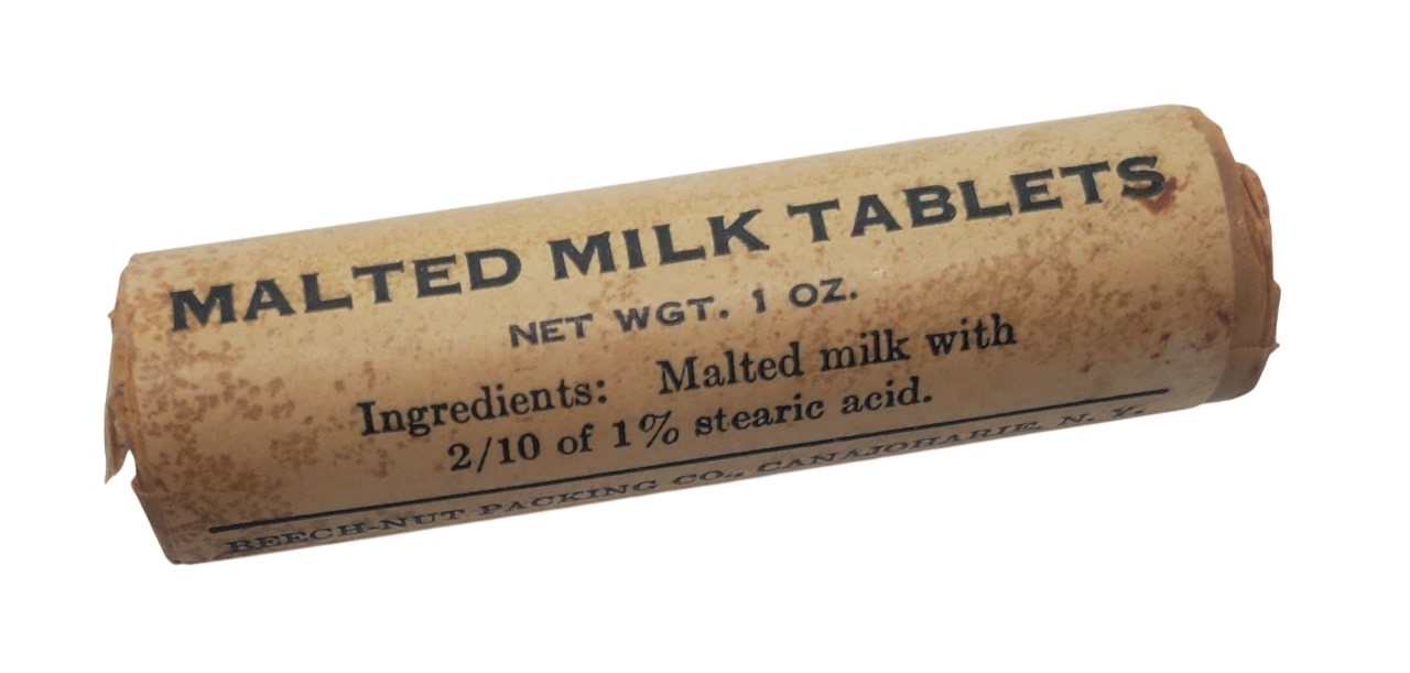 militaria : Pastilles lait en poudre US WW2 ration