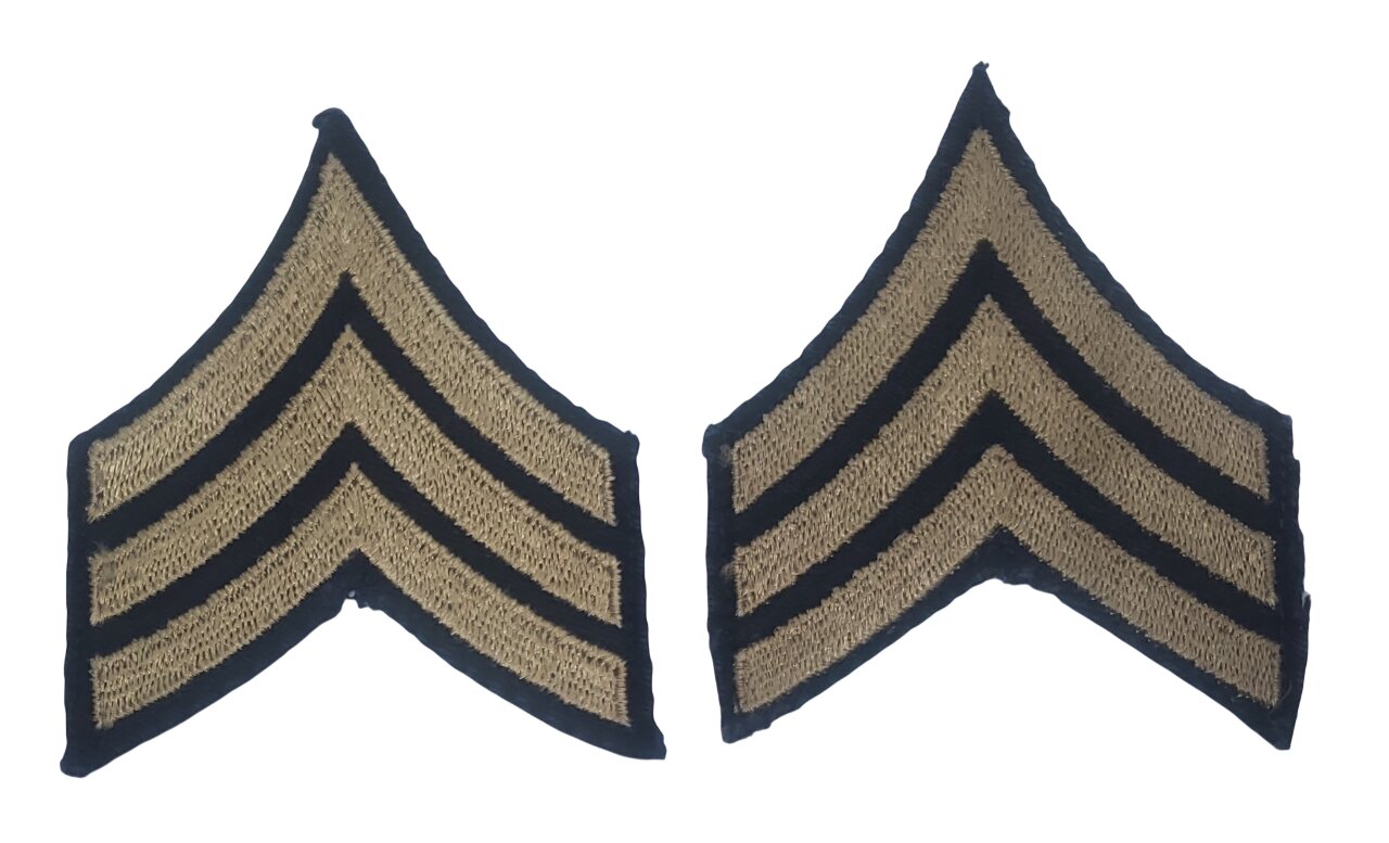 militaria : Paire grades sergent  US WW2