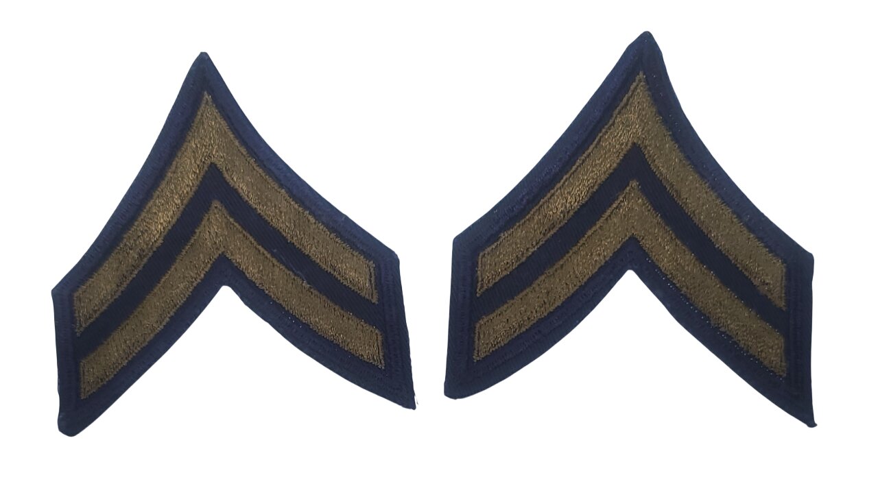 militaria : Paire grades caporal  US WW2