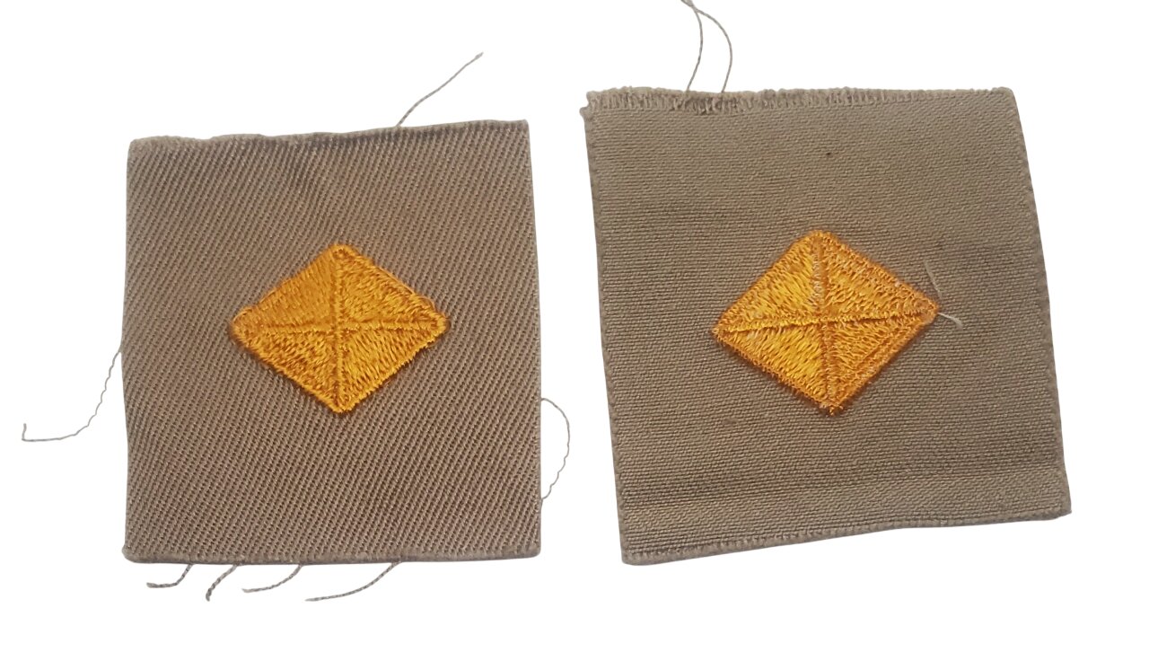 militaria : Paire grades corps des finances US WW2