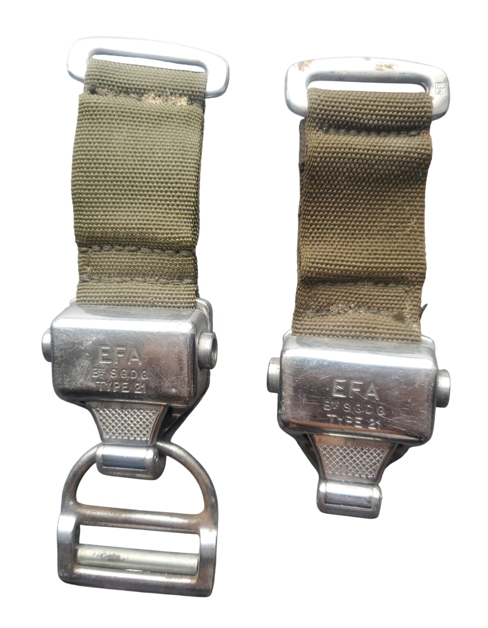 militaria : Mousquetons parachute EFA 324P FR POST WW2