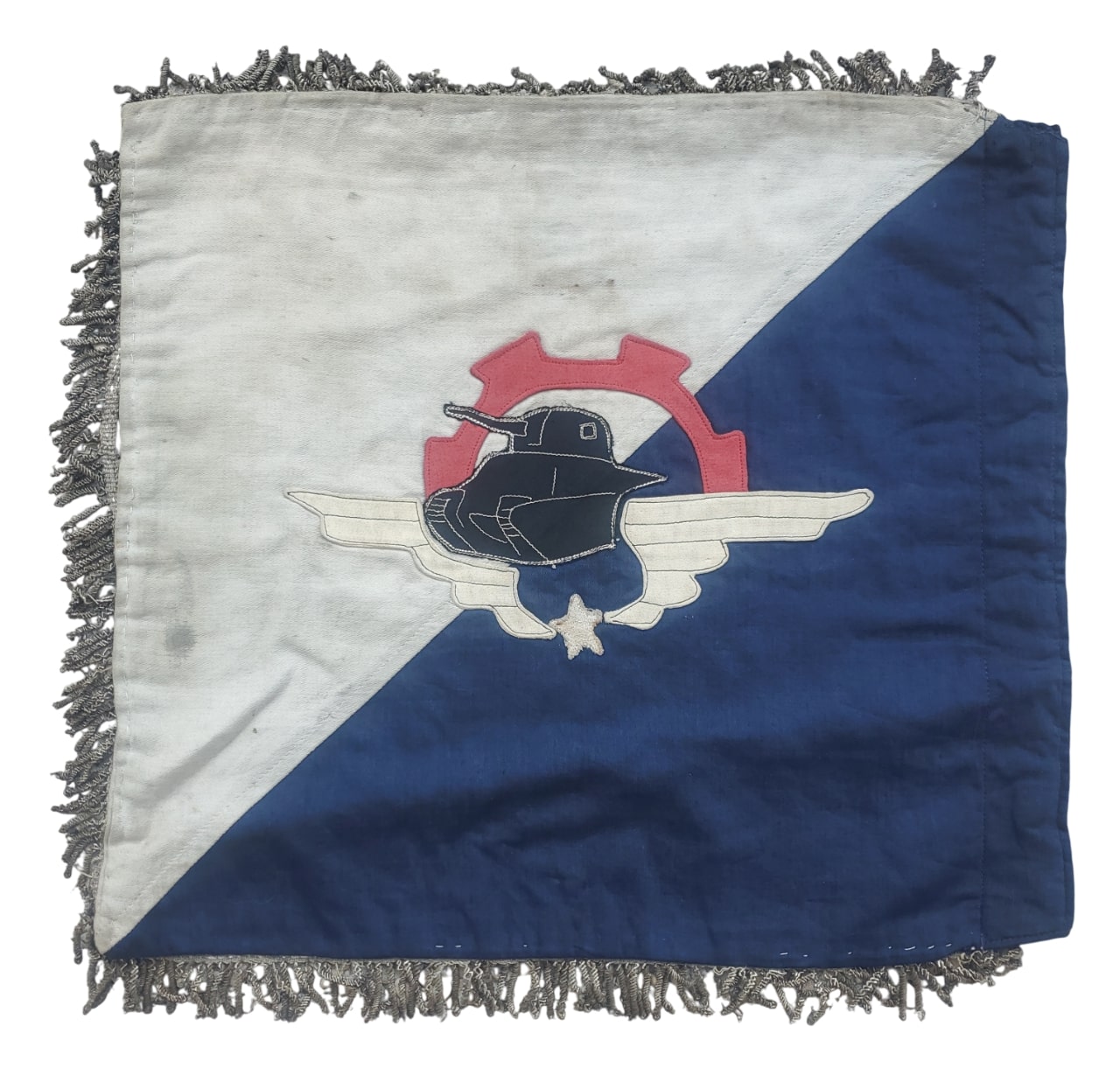 militaria : Fanion train mécanisé groupe Bayard