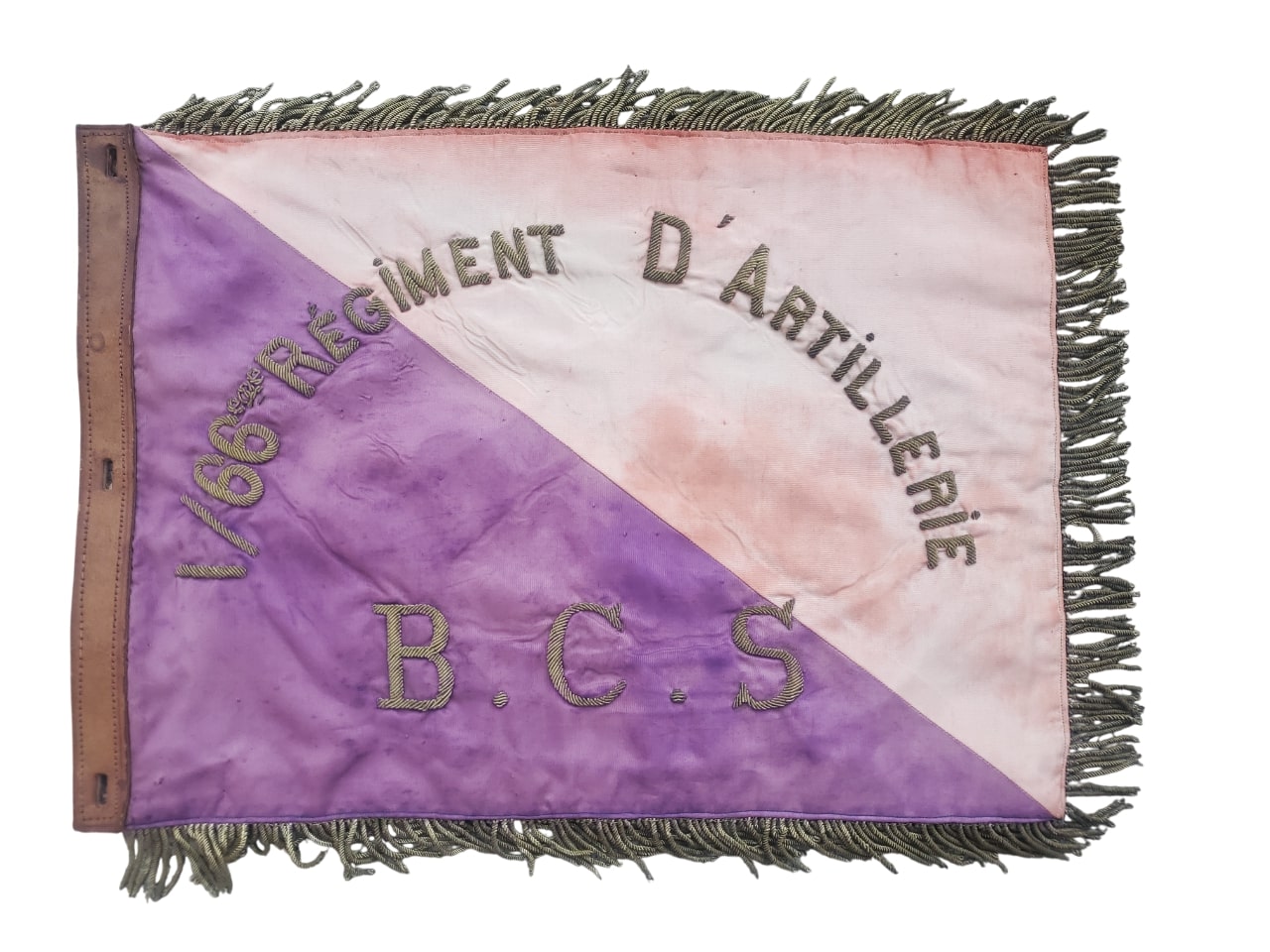 militaria : Fanion 66ème régiment d'artillerie d'Afrique