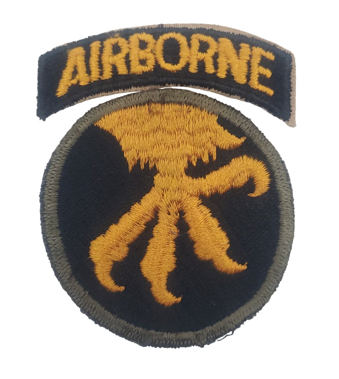 militaria : Patch 17ème division aéroportée US WW2