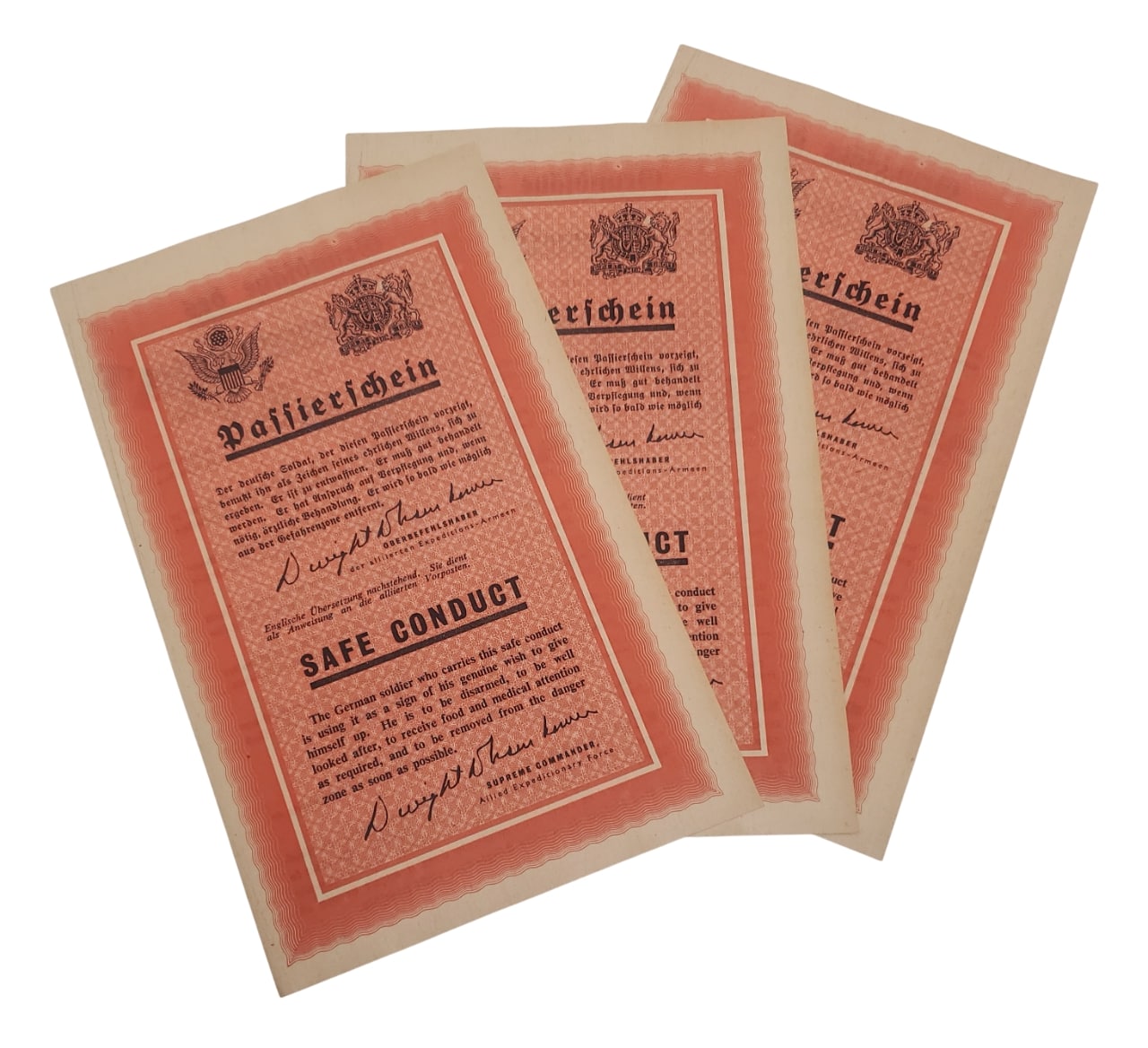 militaria : Safe conduct US WW2