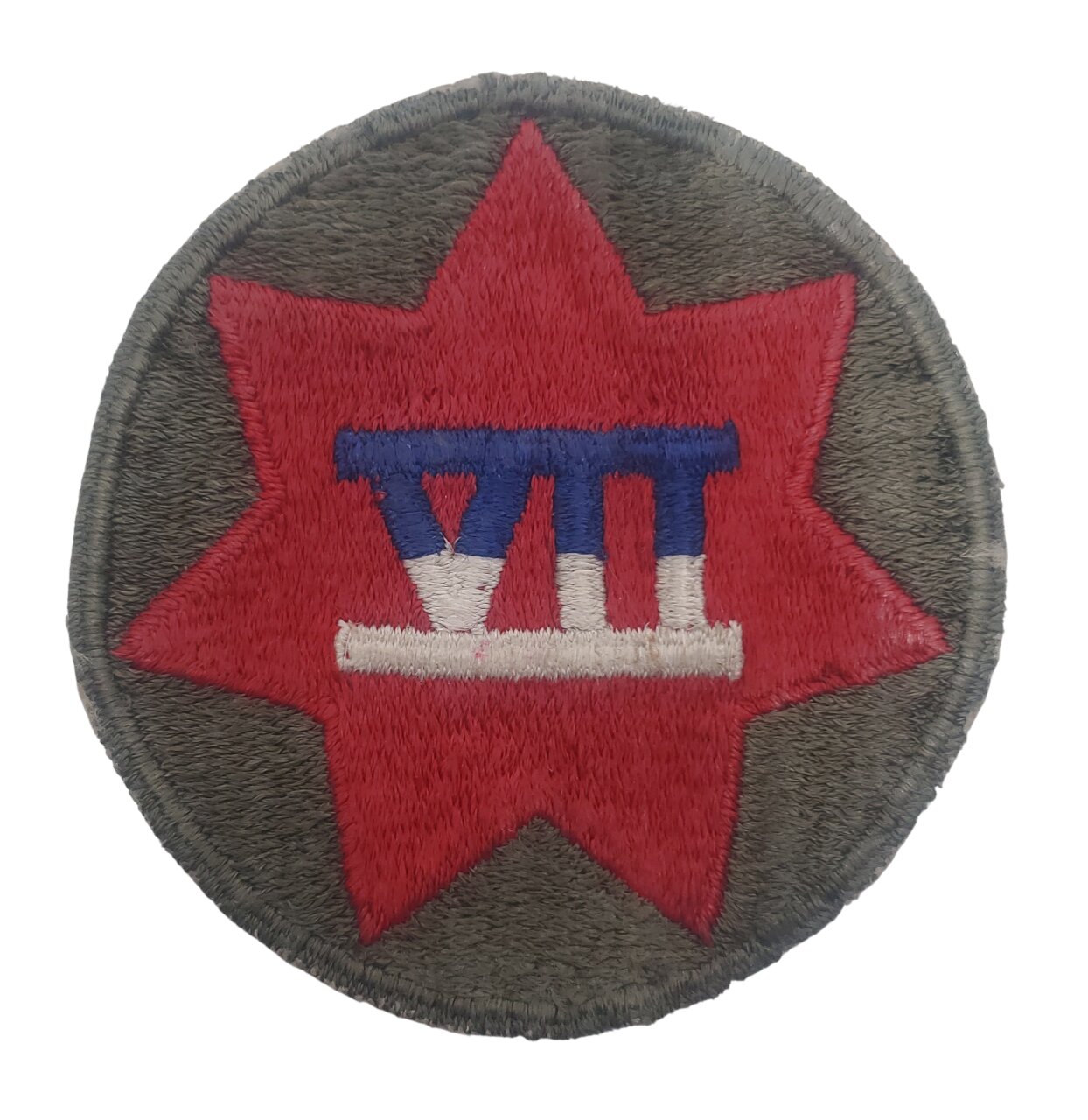 militaria : Patch 7ème corps d'armée US WW2