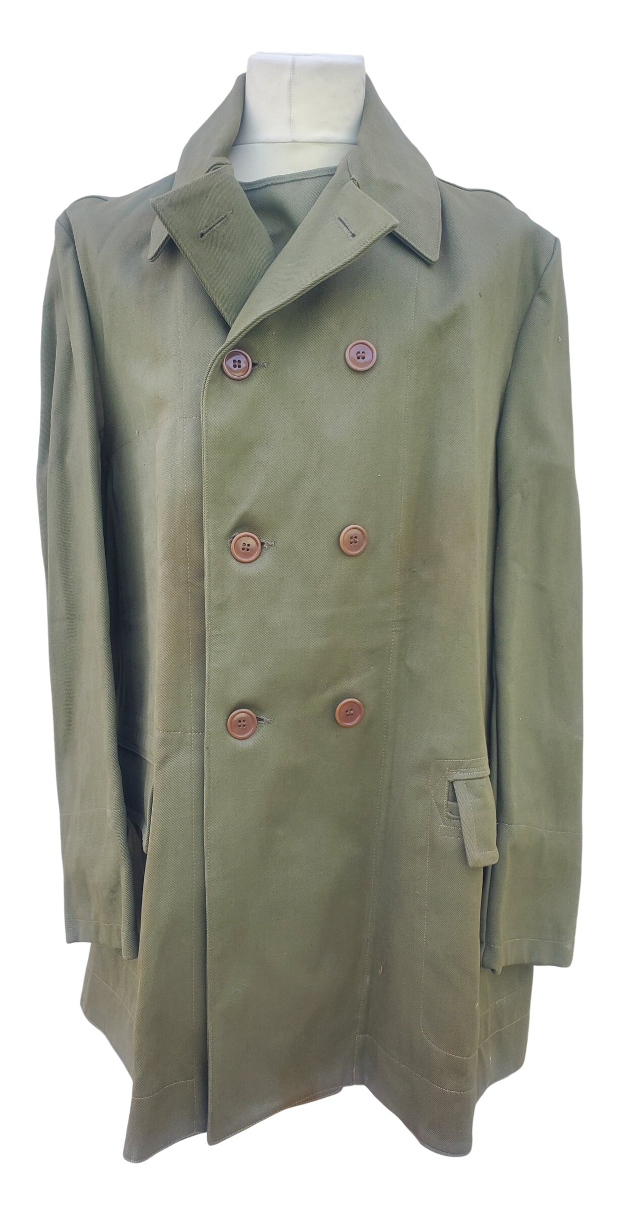 militaria : Manteau imperméable officier canadien WW2