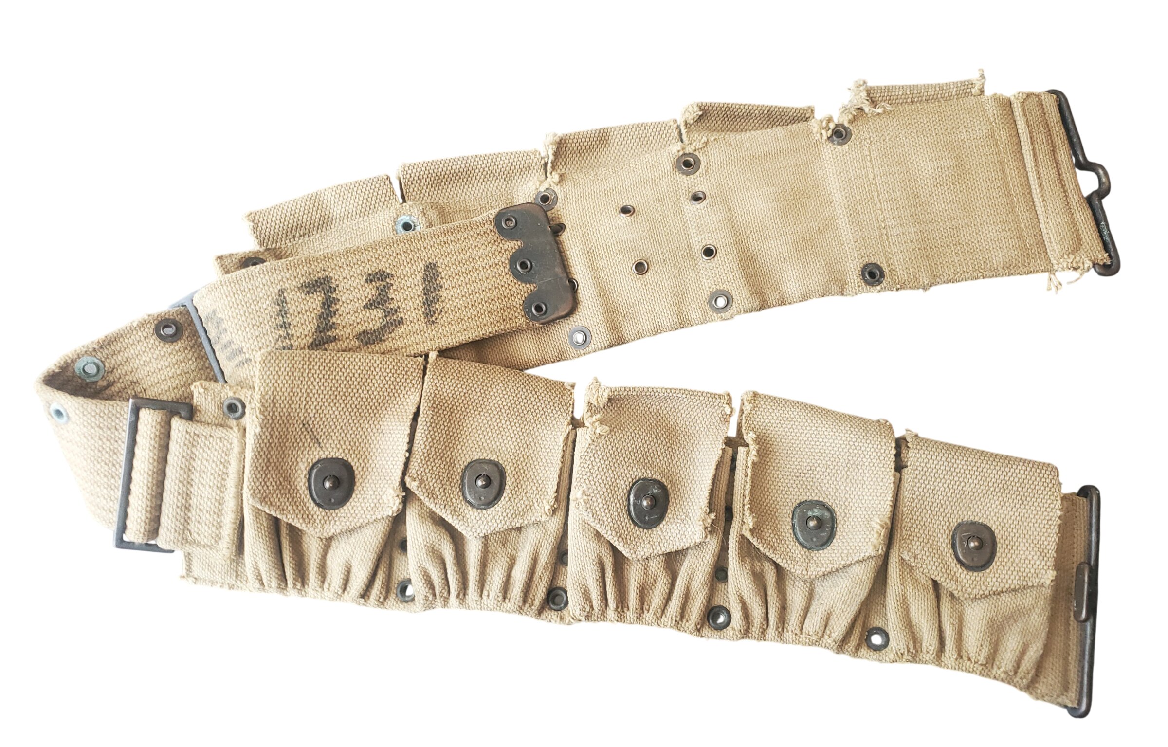 militaria : Ceinturon modèle 1910 dismounted US WW1