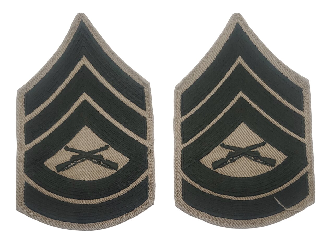 militaria : Paire grades master sergeant USMC WW2