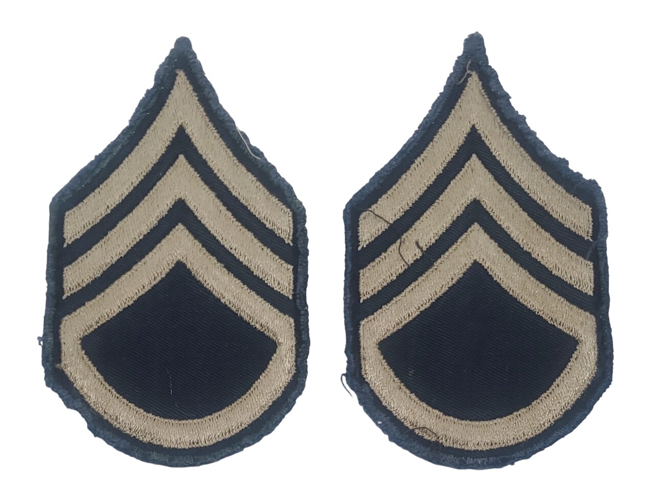 militaria : Paire grades staff sergeant US WW2