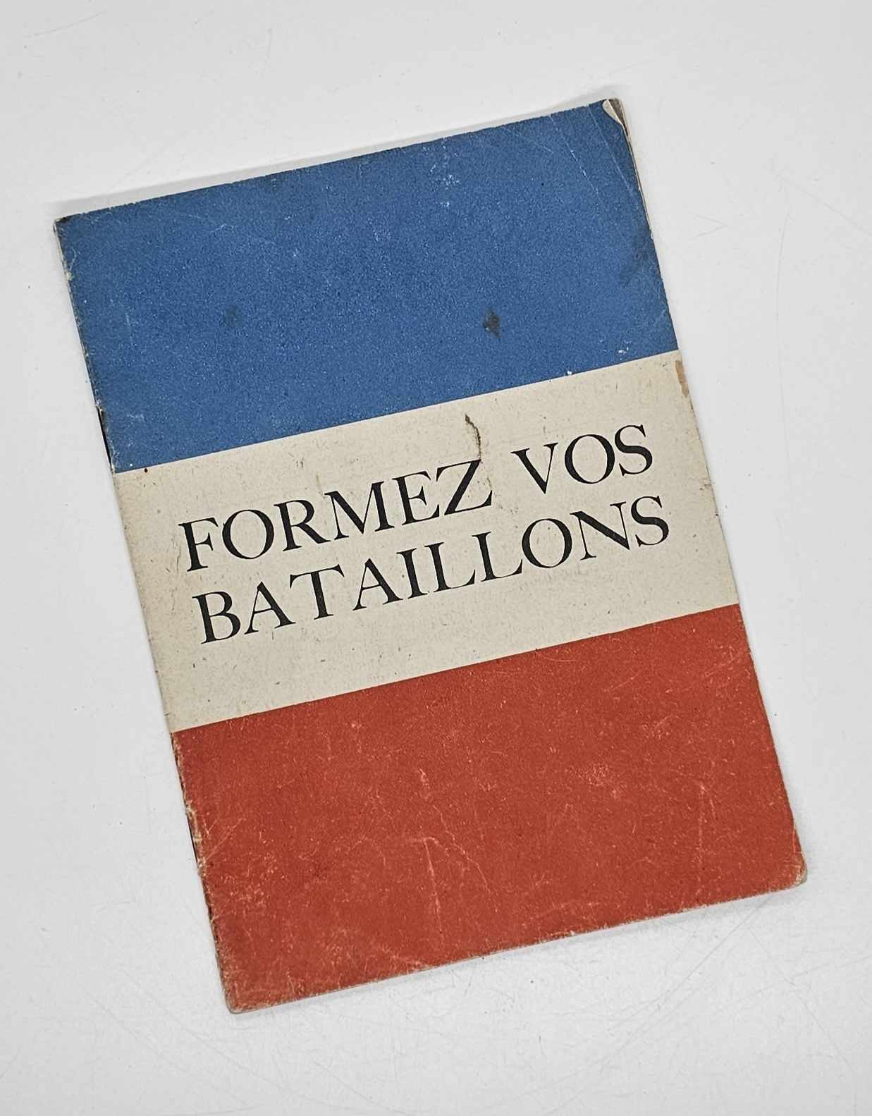 militaria : Livret français WW2 à destination des FFL