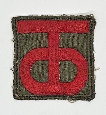 militaria : Patch US WW2 90ème division d'infanterie