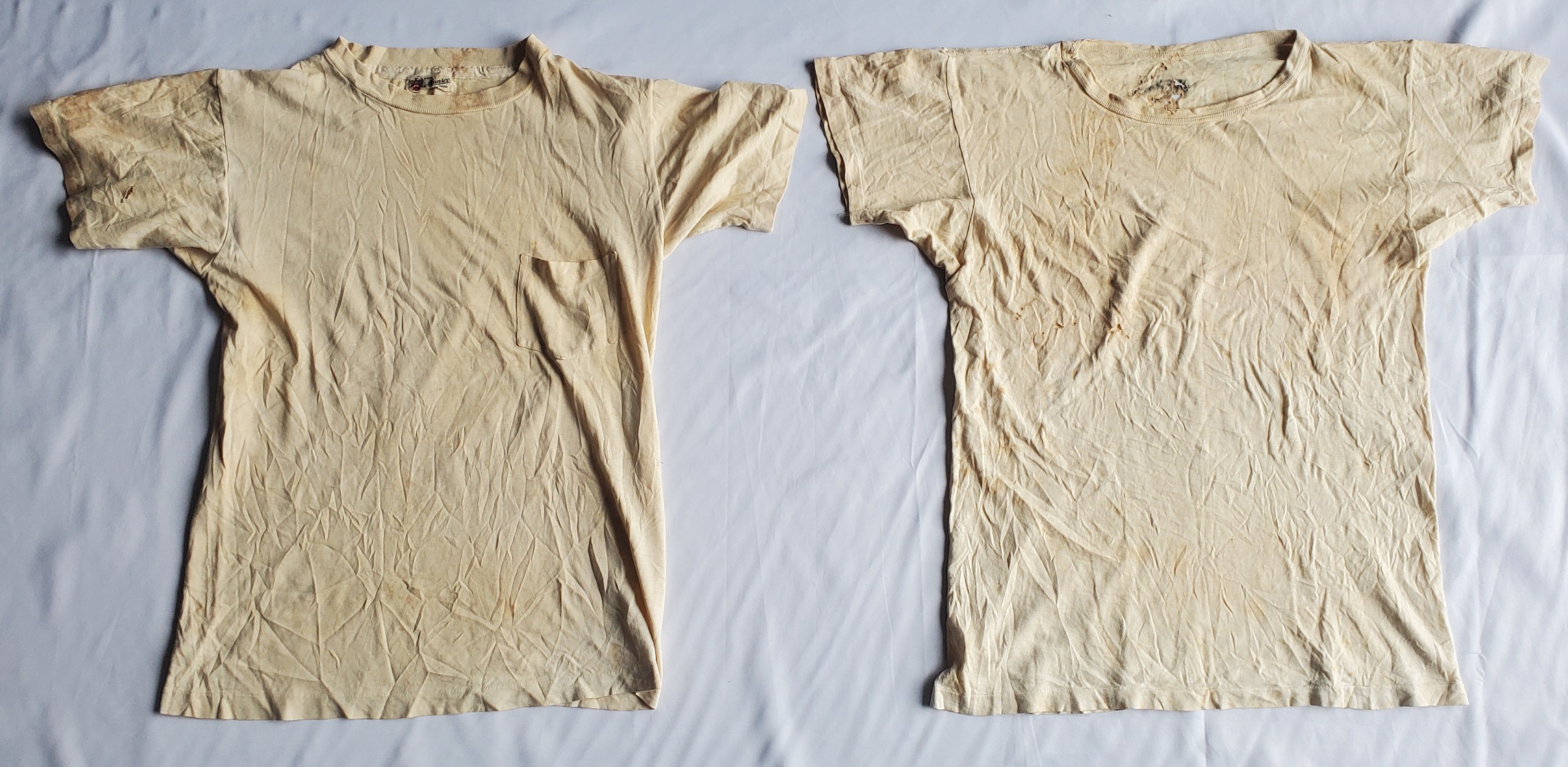militaria : Paire maillots sport/corvée US WW2