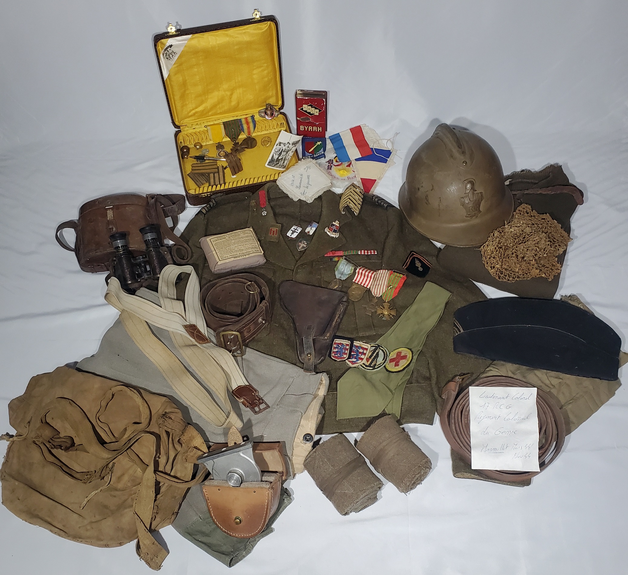 militaria : Grouping officier armée de libération français WW2