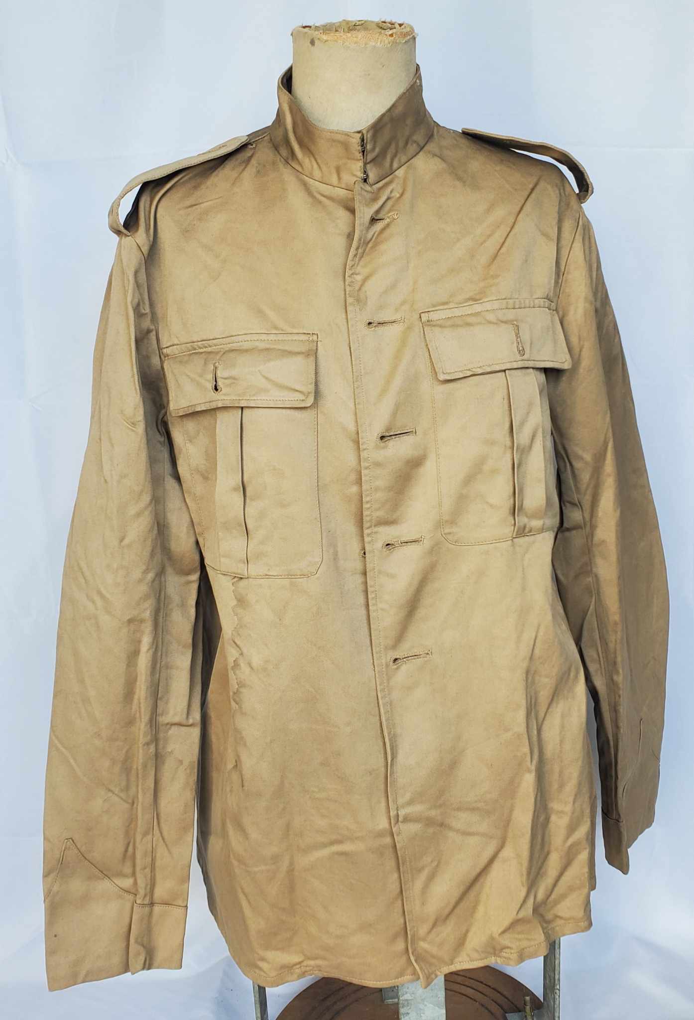 militaria : Vareuse tunic Khaki Drille GB WW2